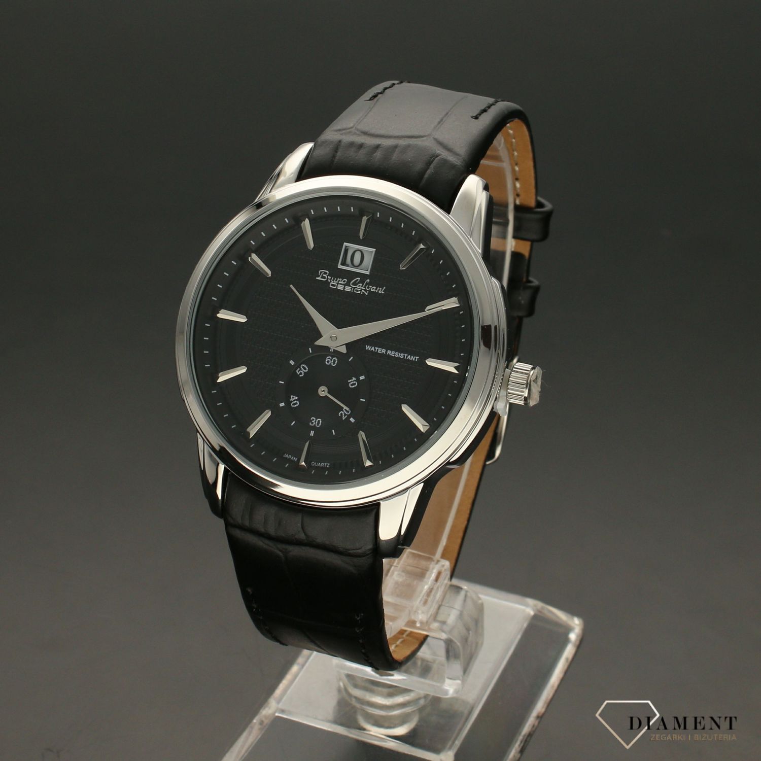 Zegarek męski na pasku Bruno Calvani Classic BC887 BLACK (2).jpg